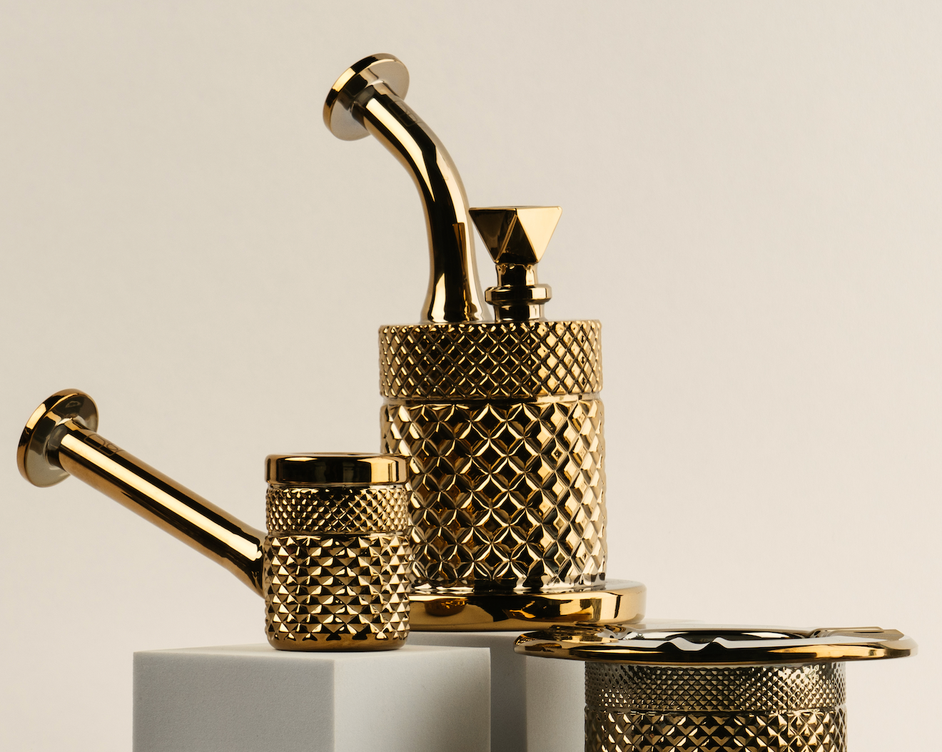 Twenties Collection Water Pipe | Gold