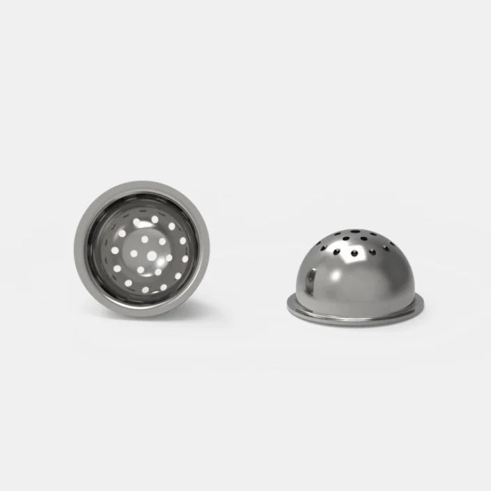Bowl in Stainless Steel (2-pack) for Outdoor Silicone Pipe